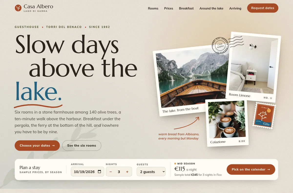 Casa Albero website preview