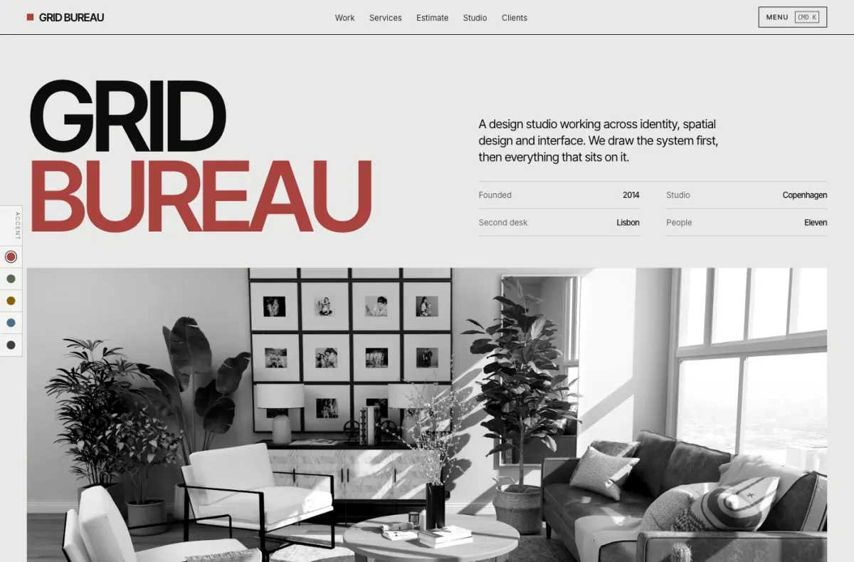 Grid website preview