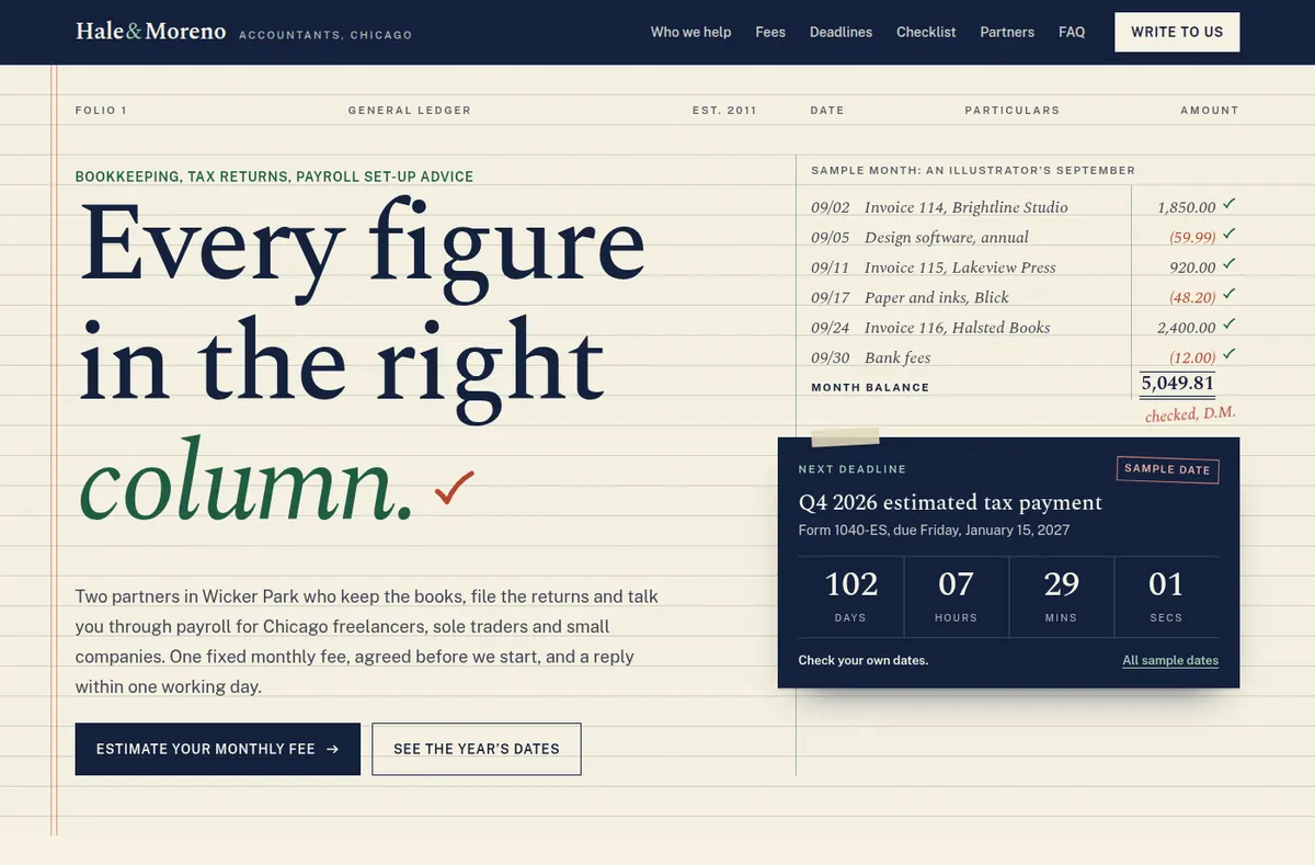 Hale & Moreno website preview