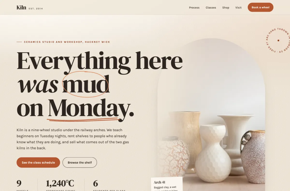 Kiln website preview