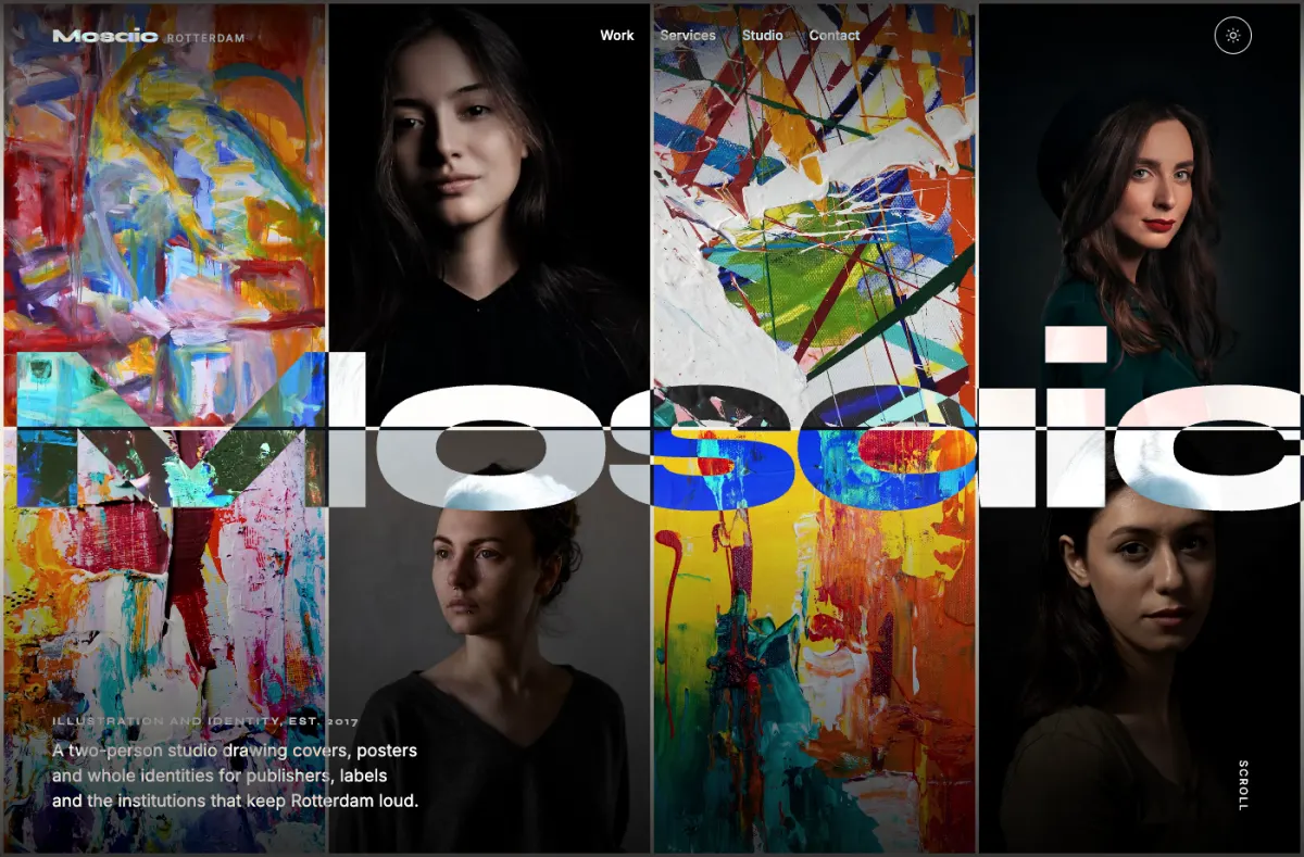 Mosaic website preview